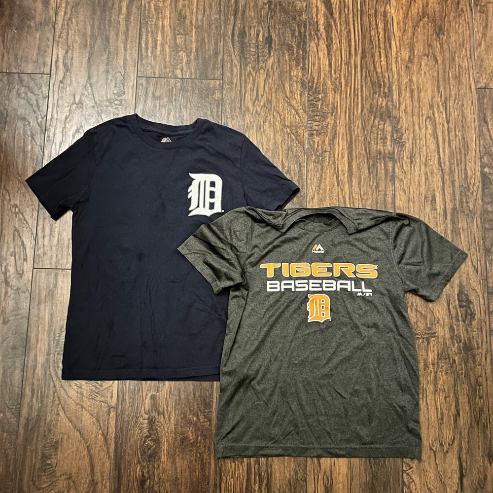 Boys size M - 2 Detroit tigers shirts